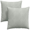 VidaXL cojines de sofá 2 piezas tela de pana gris claro 80 x 80 cm