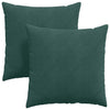 Vidaxl sofa kussens 2 stuks donkergroen 80 x 80 cm cordstof