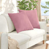 Cuscini per divano VidaXL 2 pezzi in tessuto a corda rosa 80 x 80 cm