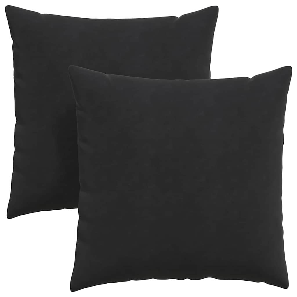 Cuscini per divano VidaXL 2 pezzi in tessuto corda nero 80 x 80 cm