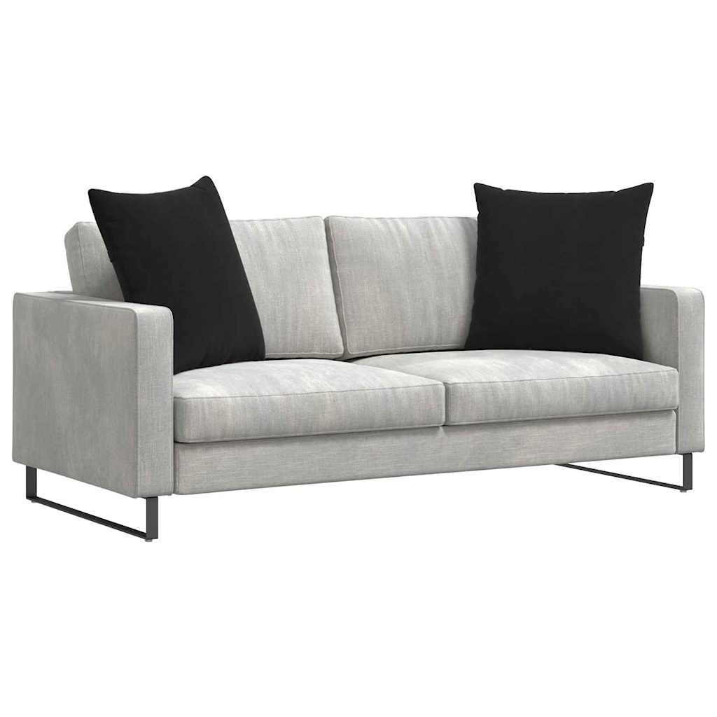 Cuscini per divano VidaXL 2 pezzi in tessuto corda nero 80 x 80 cm