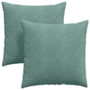 VidaXL cojines de sofá 2 piezas verde mar 80 x 80 cm tela de pana