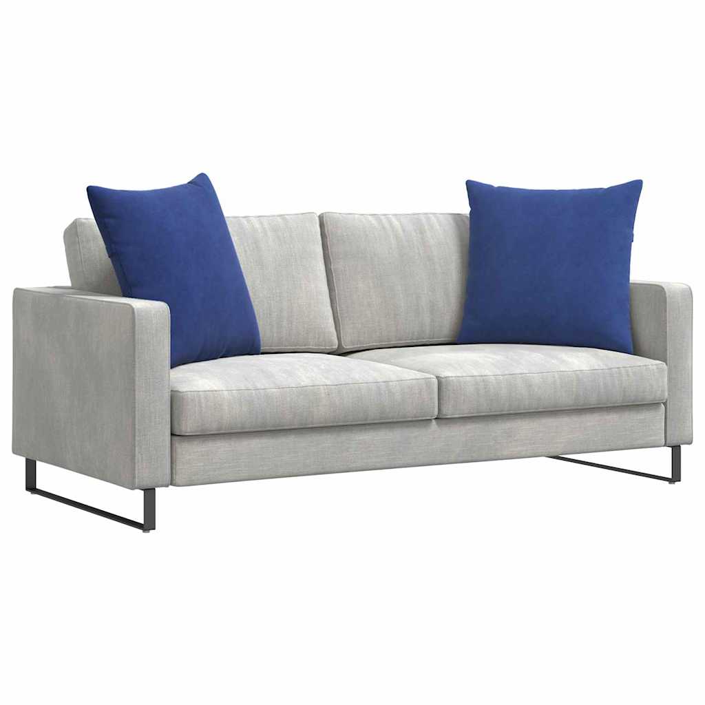 Cuscini per divano VidaXL, 2 pezzi, blu polizia, tessuto a corde 80 x 80 cm
