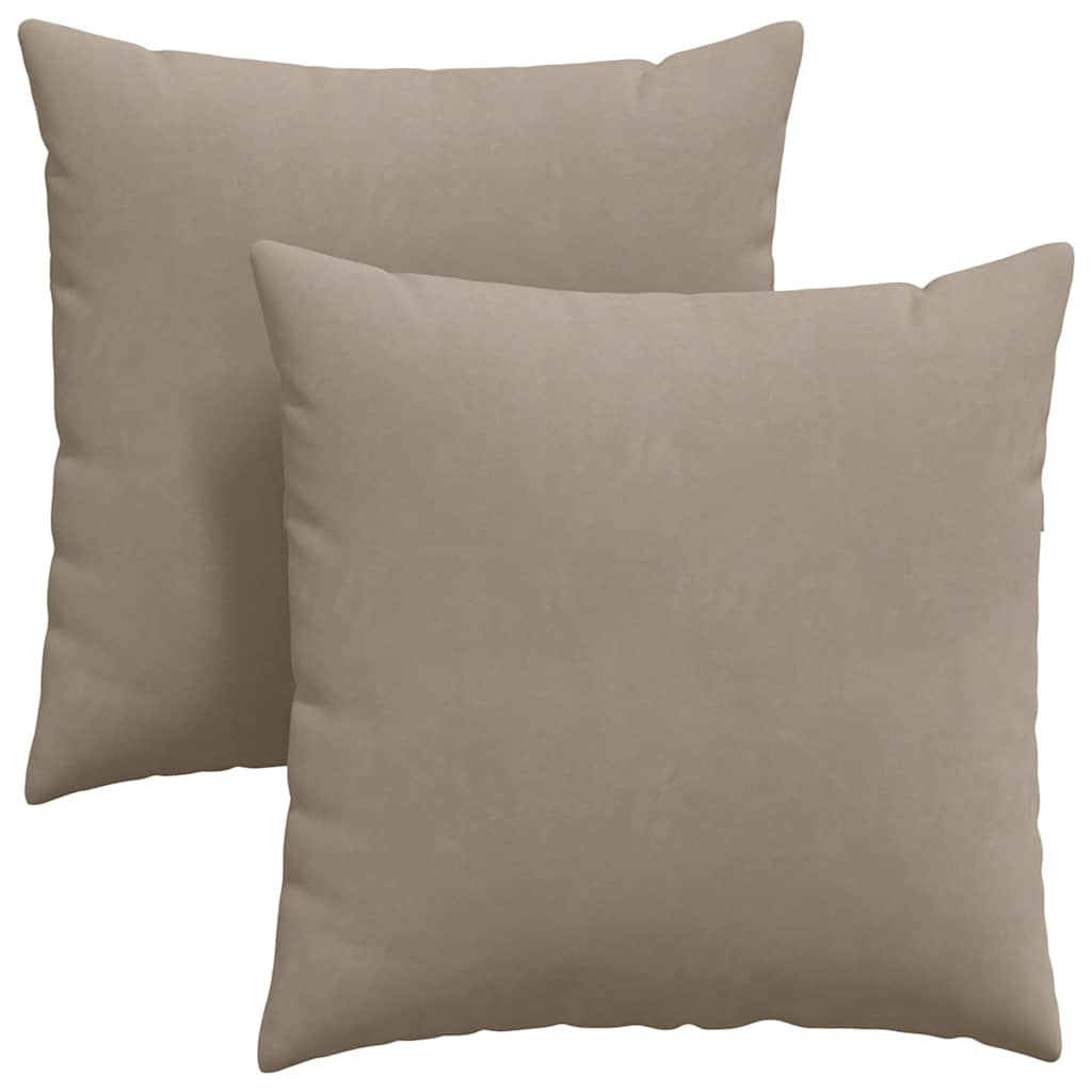 Cuscini per divano VidaXL 2 pezzi in tessuto tortora 80 x 80 cm