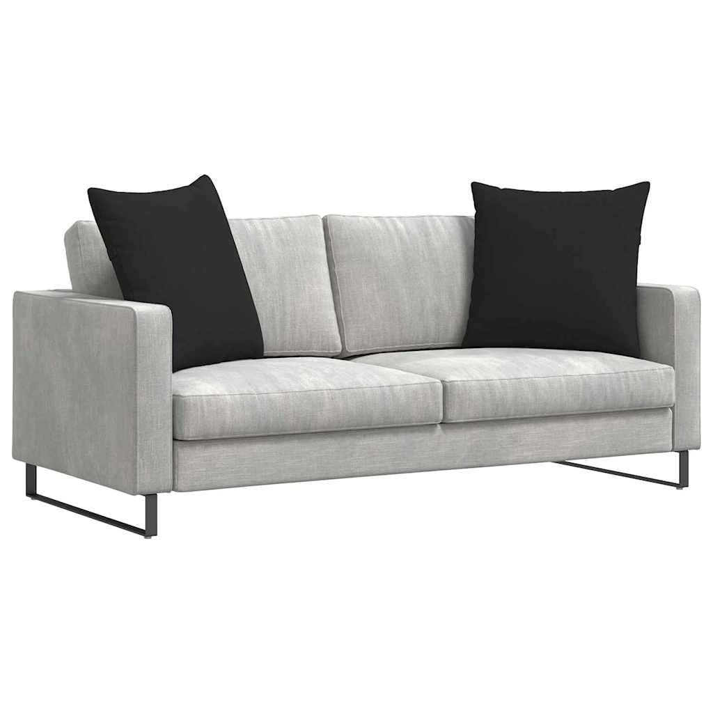 Cuscini per divano VidaXL 2 pezzi in tessuto nero 80 x 80 cm