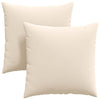 VidaXL cojines de sofá 2 piezas beige 80 x 80 cm tela