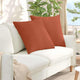 Cuscini per divano VidaXL 2 pezzi in tessuto a corde rosso-arancione 80 x 80 cm