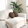 Vidaxx cojines de asiento 2 piezas marrón ø30 x 13 cm tela