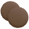 Vidaxx cojines de asiento 2 piezas marrón ø30 x 13 cm tela