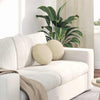 Cojines de asiento VidaXL 2 uds crema ø30 x 13 cm tela