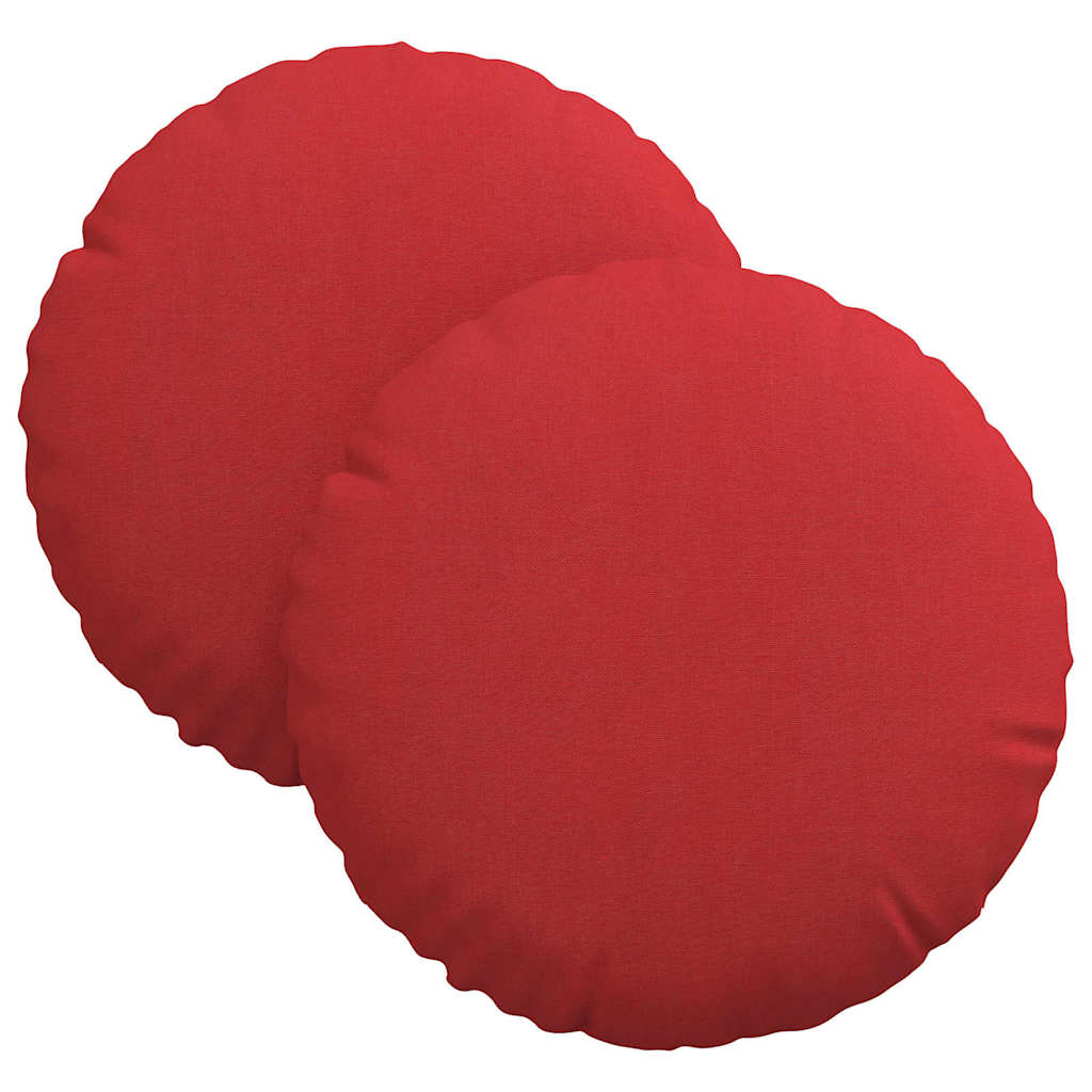 Cuscini seduta Vidaxx 2 pezzi tessuto rosso ø30 x 13 cm