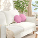 Cuscini sedile VidaXL 2 pezzi tessuto rosa ø30 x 13 cm