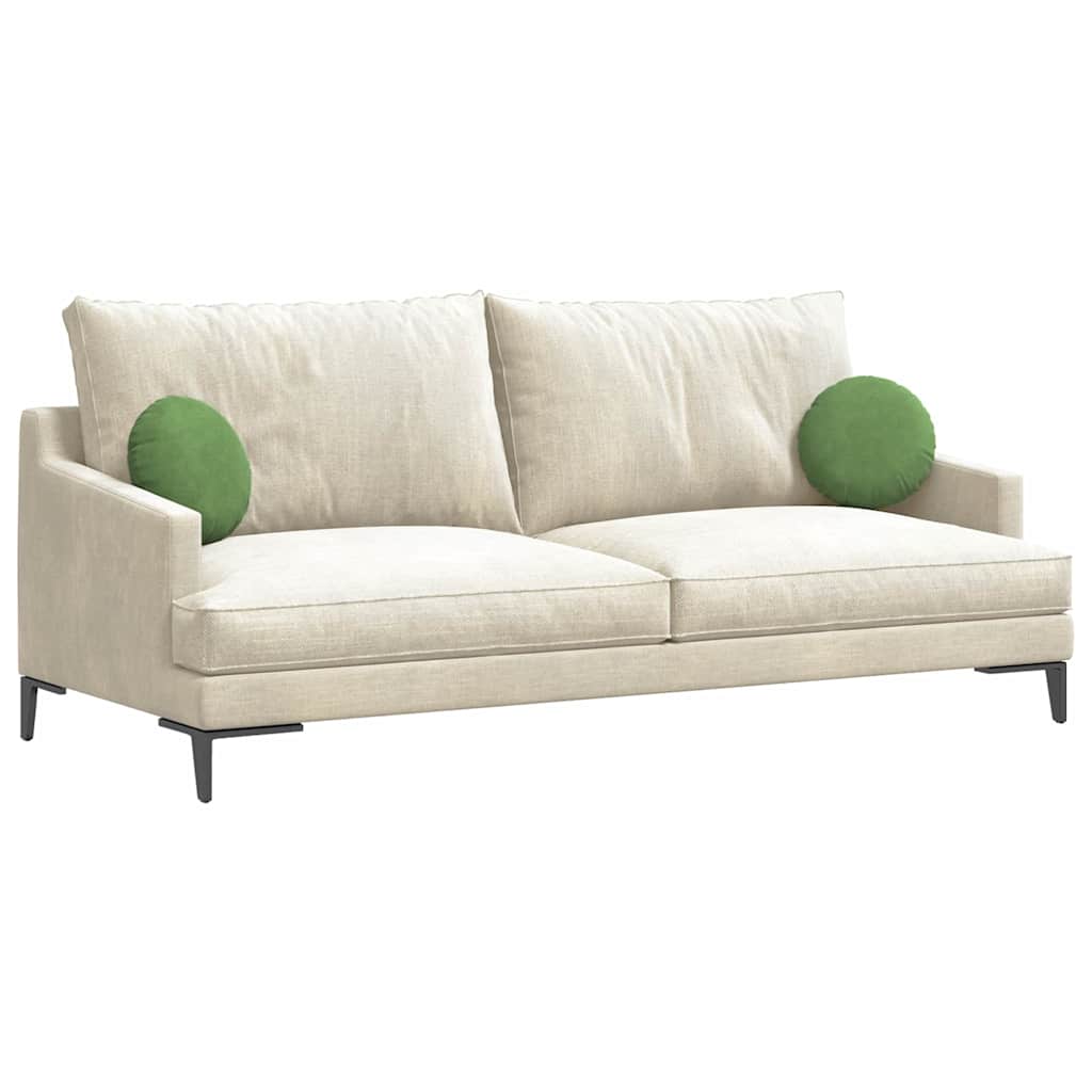 Cuscini seduta Vidaxx 2 pezzi verde chiaro ø 40 x 13 cm velluto