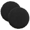 Cuscini seduta Vidaxx 2 pezzi nero ø 40 x 13 cm velluto