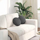 Cojines de asiento VidaXL 2 piezas tejido de algodón gris oscuro ø 30 cm
