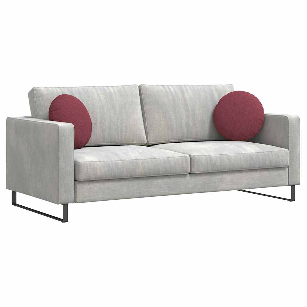Cuscini seduta Vidaxx 2 pezzi tessuto rosso vino ø40 x 13 cm