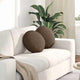 Cuscini sedile Vidaxx 2 pezzi tessuto marrone ø40 x 13 cm