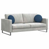 Vidaxx cojines de asiento 2 piezas azul ø40 x 13 cm tela