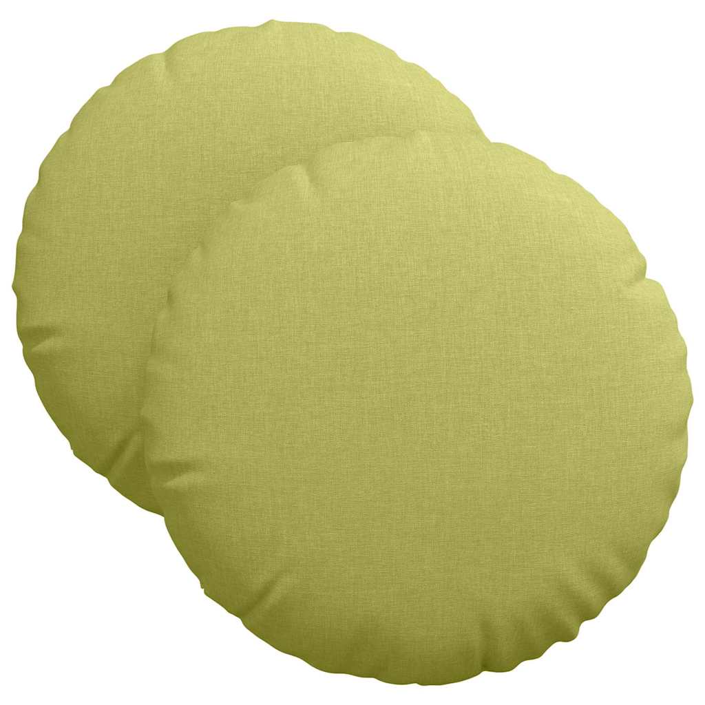 Vidaxl zitkussens 2 pcs lichtgroen ø40 x 13 cm stof