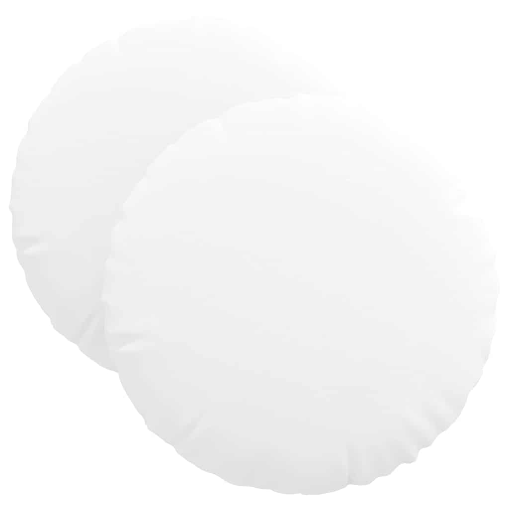 Vidaxl zitkussens 2 pcs wit ø40 x 13 cm stof