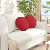 Vidaxx cojines de asiento 2 piezas rojo ø40 x 13 cm tela