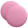 Cojines de asiento VidaXL 2 uds rosa ø40 x 13 cm tela