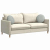 Cuscini seduta Vidaxx 2 pezzi grigio chiaro ø 40 x 13 cm velluto