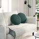 Cuscini per seduta Vidaxx 2 pezzi verde scuro ø 40 x 13 cm in velluto