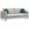 Cuscini per seduta Vidaxx 2 pezzi verde scuro ø 40 x 13 cm in velluto
