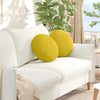Cuscini seduta Vidaxx 2 pezzi giallo ø 40 x 13 cm velluto