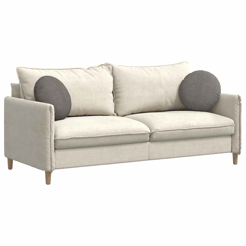 Cojines de asiento VidaXL 2 piezas tejido de algodón gris claro ø 40 cm