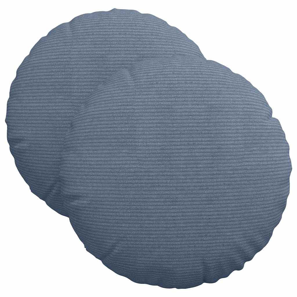 Cuscini seduta Vidaxx 2 pz blu ø 40 cm tessuto di cotone