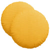 Cuscini seduta VidaXL 2 pz giallo chiaro ø 40 cm tessuto di cotone
