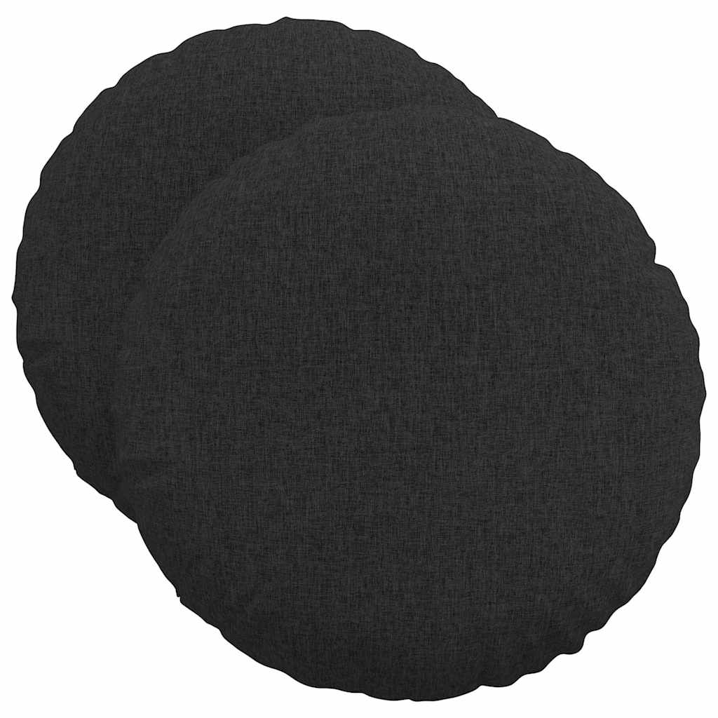 Cuscini seduta Vidaxx 2 pezzi tessuto nero ø50 x 19 cm