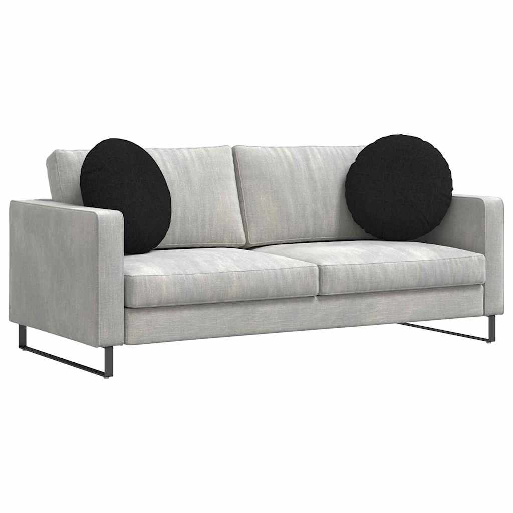 Cuscini seduta Vidaxx 2 pezzi tessuto nero ø50 x 19 cm