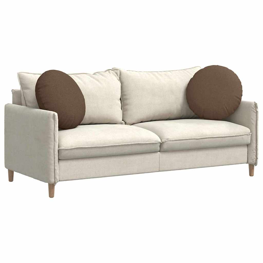 Cuscini sedile Vidaxx 2 pezzi tessuto marrone ø50 x 19 cm