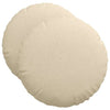Cojines de asiento VidaXL 2 uds crema ø50 x 19 cm tela