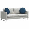 Vidaxx cojines de asiento 2 piezas azul ø50 x 19 cm tela