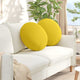Cuscini seduta Vidaxx 2 pezzi tessuto giallo chiaro ø50 x 19 cm