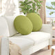 Cuscini seduta Vidaxx 2 pz tessuto verde chiaro ø50 x 19 cm