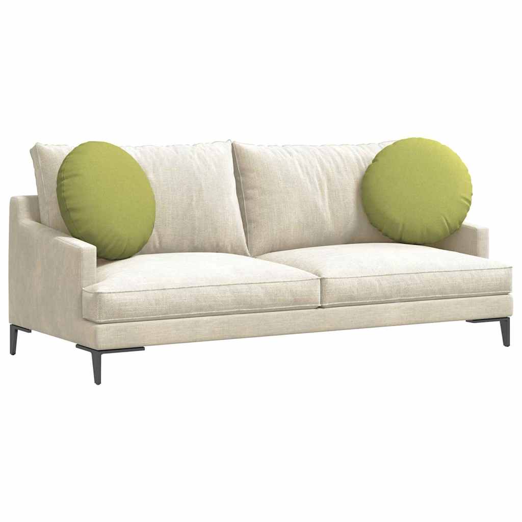 Cuscini seduta Vidaxx 2 pz tessuto verde chiaro ø50 x 19 cm