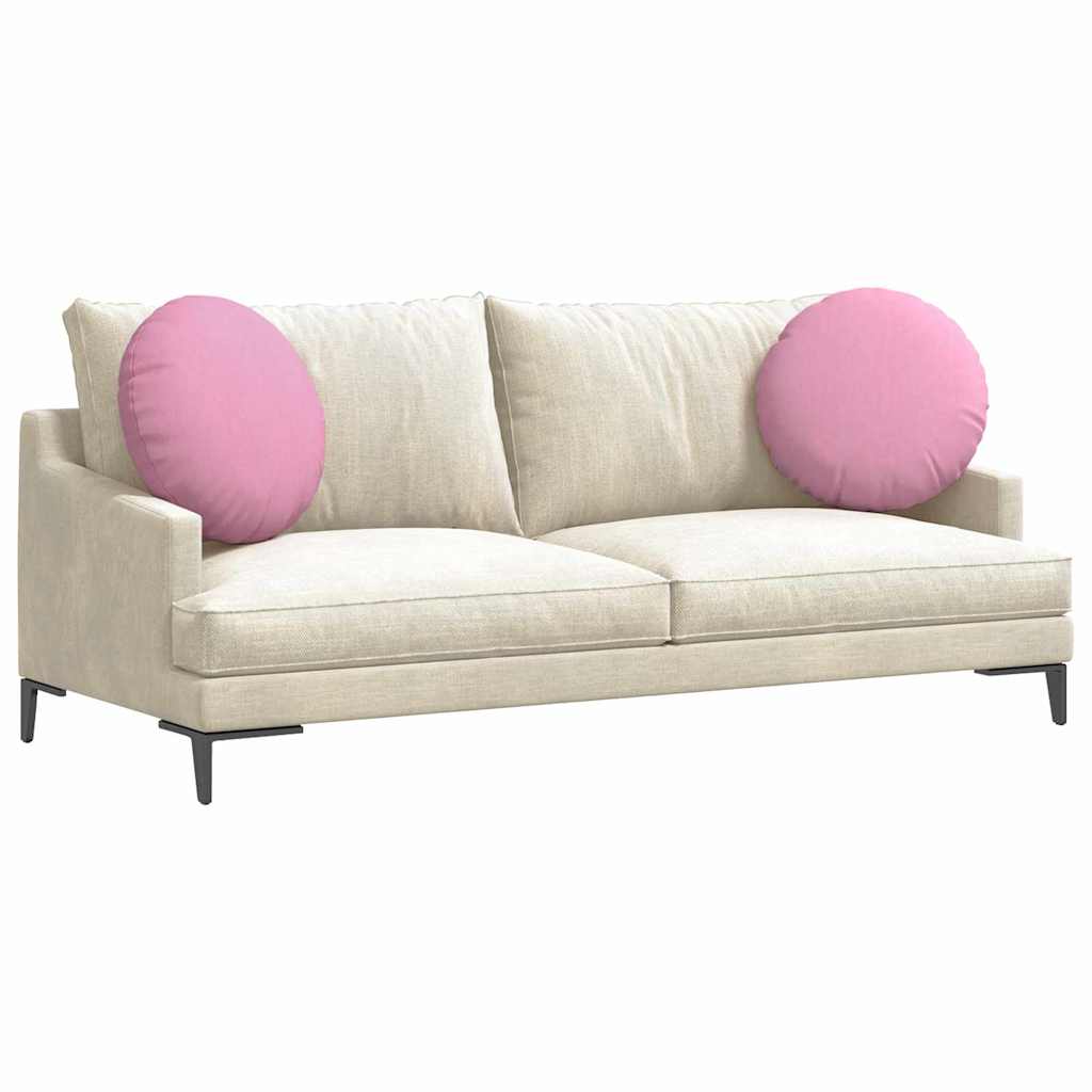 Cuscini sedile VidaXL 2 pezzi tessuto rosa ø50 x 19 cm