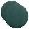 Cuscini per seduta Vidaxx 2 pezzi verde scuro ø 40 x 13 cm in velluto