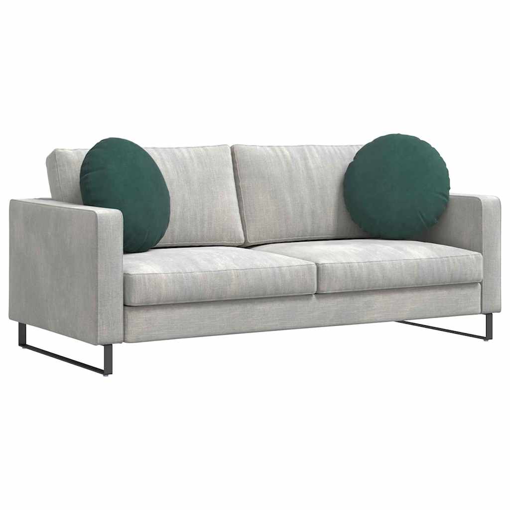 Cuscini per seduta Vidaxx 2 pezzi verde scuro ø 40 x 13 cm in velluto