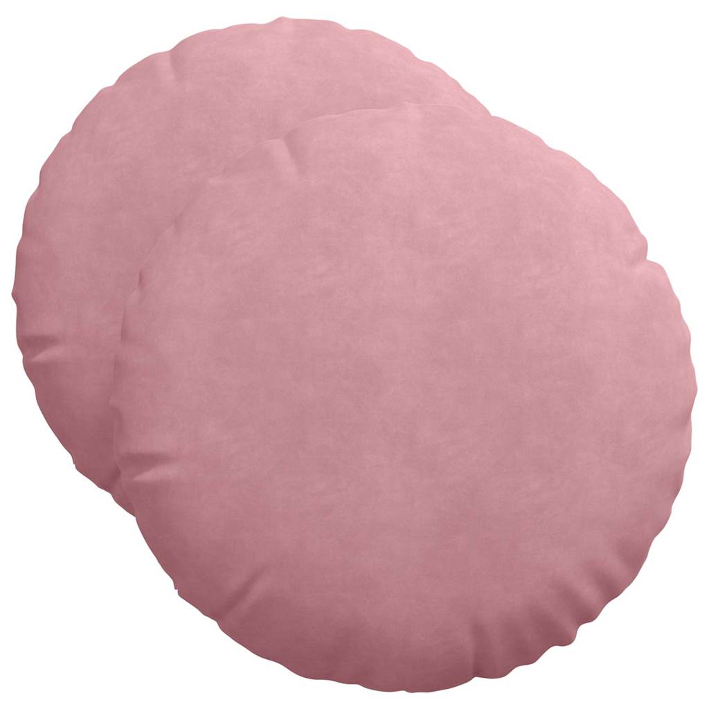 Cuscini da seduta Vidaxx 2 pezzi rosa ø 40 x 13 cm velluto