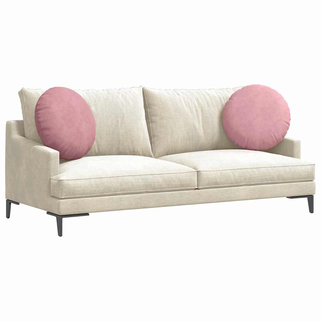Cuscini da seduta Vidaxx 2 pezzi rosa ø 40 x 13 cm velluto