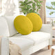 Cuscini seduta Vidaxx 2 pezzi giallo ø 40 x 13 cm velluto