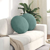 Cuscini seduta Vidaxx 2 pezzi verde mare ø 40 x 13 cm velluto