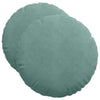 Vidaxx cojines de asiento 2 piezas verde mar ø 40 x 13 cm terciopelo