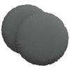 Vidaxl zitkussens 2 pcs donkergrijs ø60 x 21 cm stof
